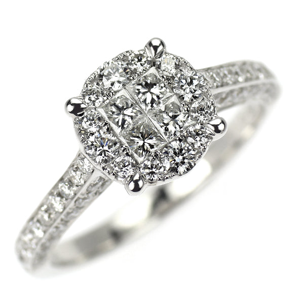 K18WG ダイヤモンド リング 0.99ct