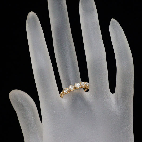 K18YG ラフカット ダイヤモンド リング 0.50ct