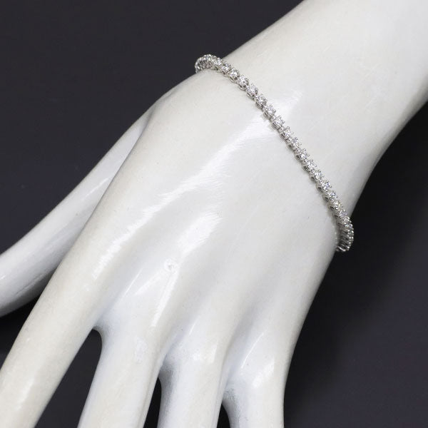 K18WG ダイヤモンド テニス ブレスレット 1.72ct