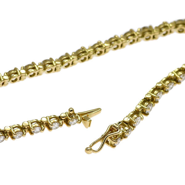 K18YG ダイヤモンド テニス ブレスレット 2.375ct