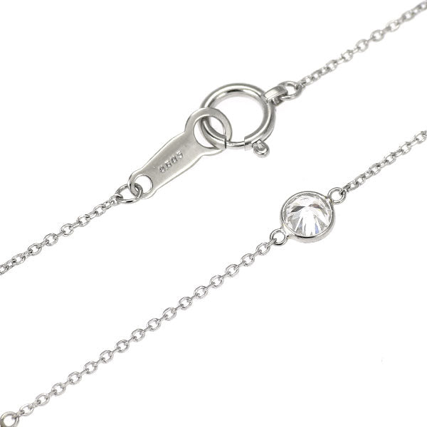 Pt850 ダイヤモンド ステーション ブレスレット 0.605ct