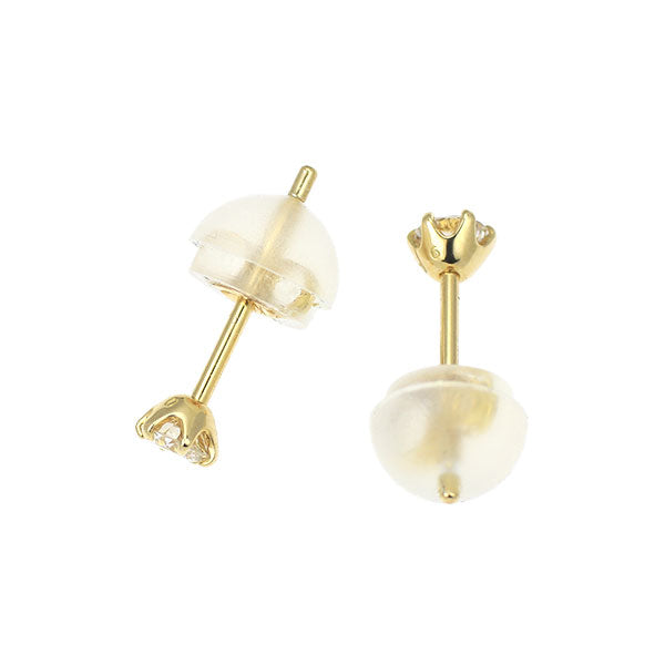 K18YG ダイヤモンド ピアス 0.12ct スタッド
