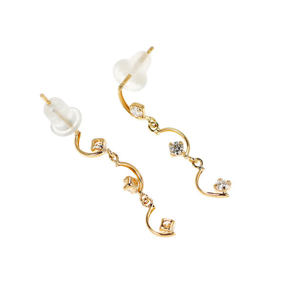 K18YG H&C ダイヤモンド ピアス 0.20ct