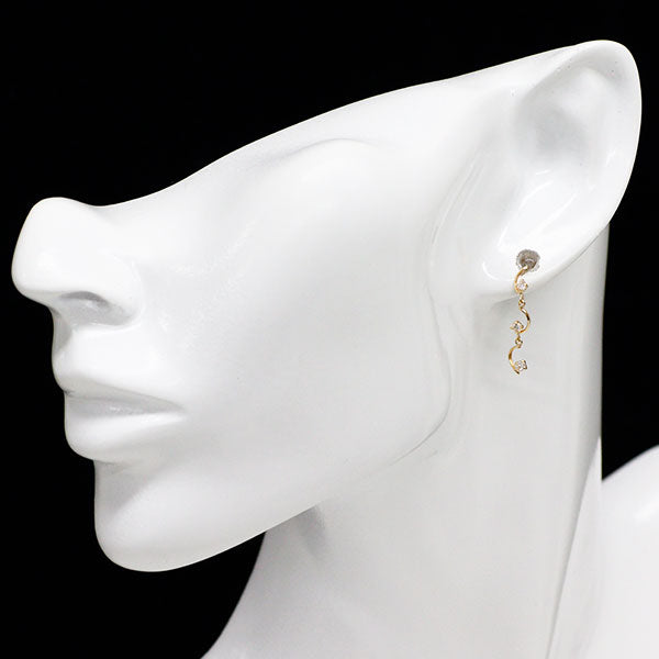 K18YG H&C ダイヤモンド ピアス 0.20ct
