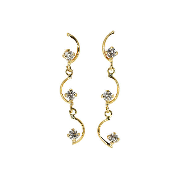 K18YG H&C ダイヤモンド ピアス 0.20ct