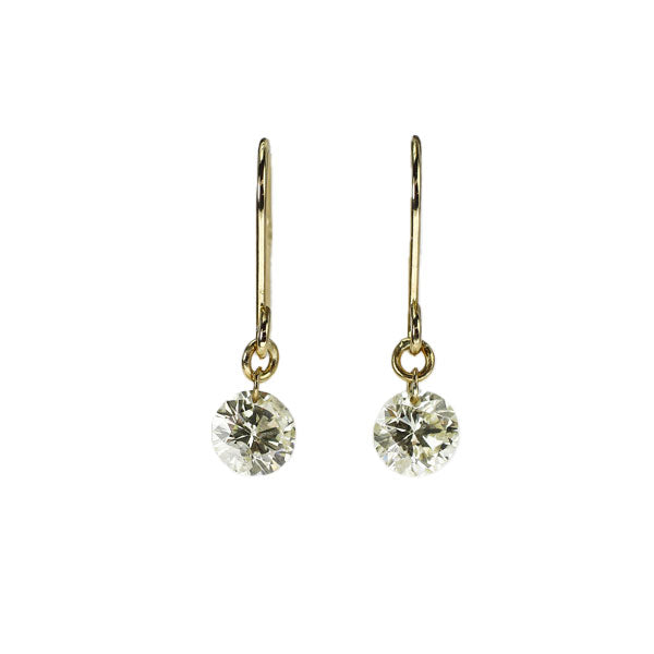 K18YG ダイヤモンド ピアス 0.40ct