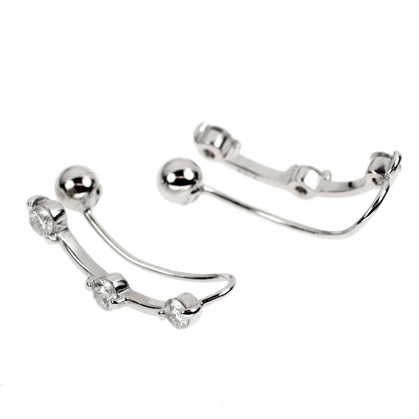 K18WG ダイヤモンド イヤリング/ イヤーカフ 0.50ct