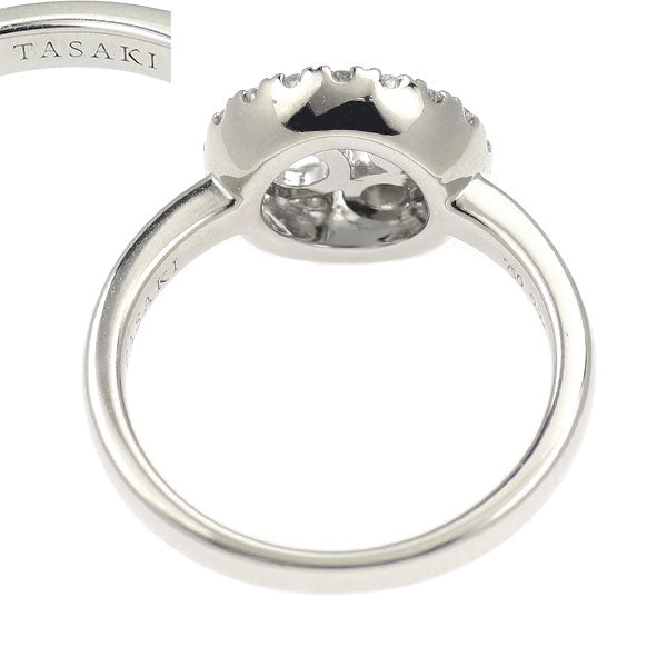 田崎真珠 K18WG ダイヤモンド リング 0.24ct