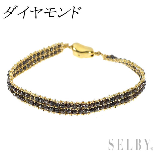 K18YG/ SV ダイヤモンド ブレスレット — セルビーオンラインストア