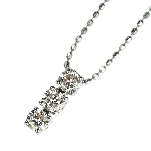 Pt900/ Pt850 ダイヤモンド ペンダントネックレス 0.30ct