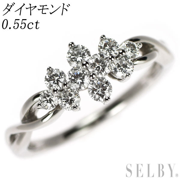 Pt950 ダイヤモンド リング 0.55ct