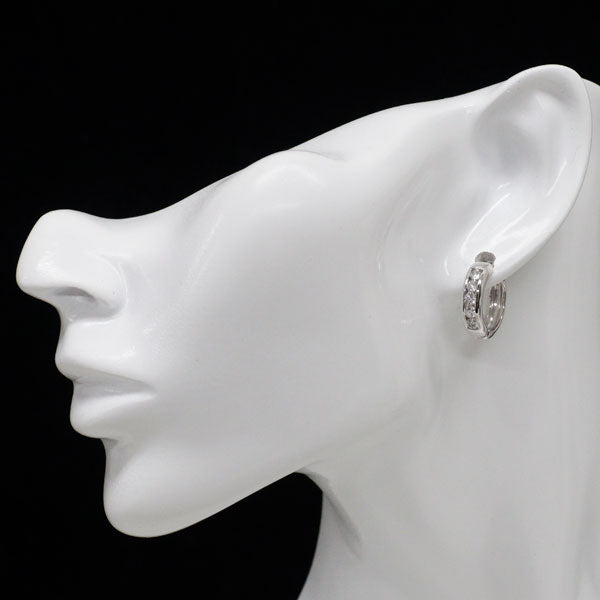 Pt900 ダイヤモンド ピアス 1.66ct フープ