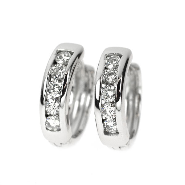 Pt900 ダイヤモンド ピアス 1.66ct フープ