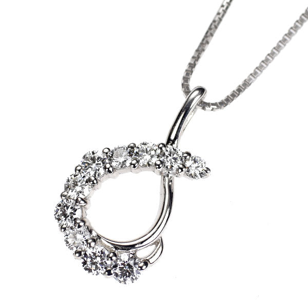 【最終お値下げ！】K18WG ダイヤモンドネックレス K18WG ダイヤモンド ペンダントネックレス 0.50ct — セルビー