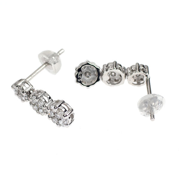 K18WG ダイヤモンド ピアス 0.50ct