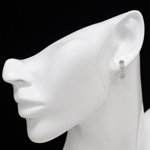 K18WG ダイヤモンド ピアス 0.50ct