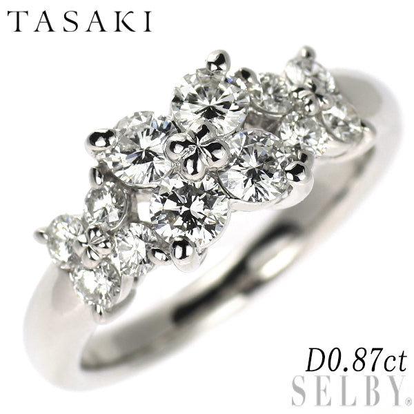 田崎真珠 Pt900 ダイヤモンド リング 0.87ct