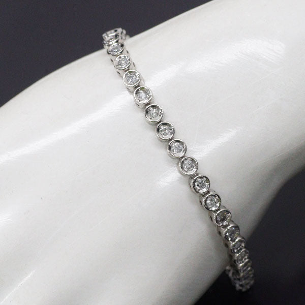 Pt850 ダイヤモンド テニス ブレスレット 2.00ct