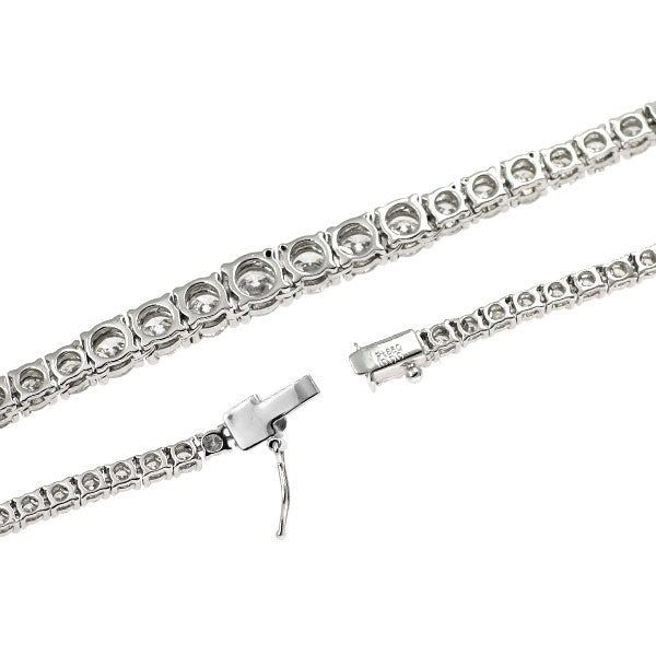 Pt850 ダイヤモンド ネックレス 10.00ct テニス — セルビーオンライン