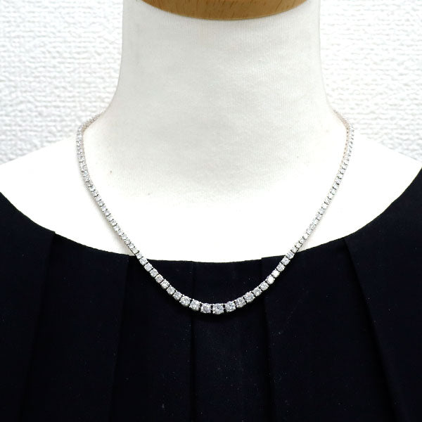 Pt850 ダイヤモンド ネックレス 10.00ct テニス — セルビーオンライン