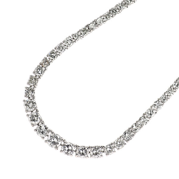 Pt850 ダイヤモンド ネックレス 10.00ct テニス — セルビーオンライン