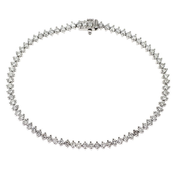 Pt850 ダイヤモンド ブレスレット 3.00ct テニス