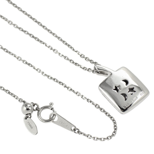 Pt900/Pt850 ダイヤモンド ペンダントネックレス 0.45ct D0.03ct スター 星