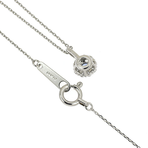 希少 Pt950/ Pt850 ベニトアイト ダイヤモンド ペンダントネックレス 0.06ct D0.07ct