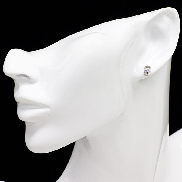 希少 Pt950/ Pt900 ベニトアイト ダイヤモンド ピアス 0.12ct D0.14ct