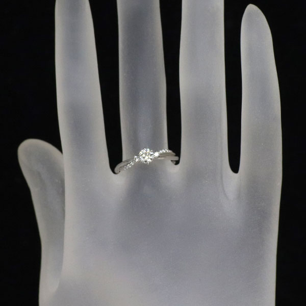 スタージュエリー Pt950 ダイヤモンド リング 0.281ct D0.05ct Stargazer
