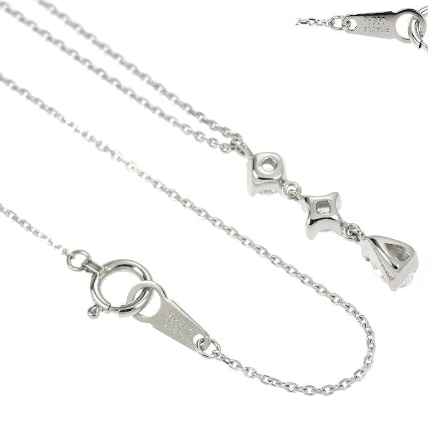 ヴァンドーム青山 Pt950/ Pt850 ダイヤモンド ペンダントネックレス 0.37ct スリーストーン