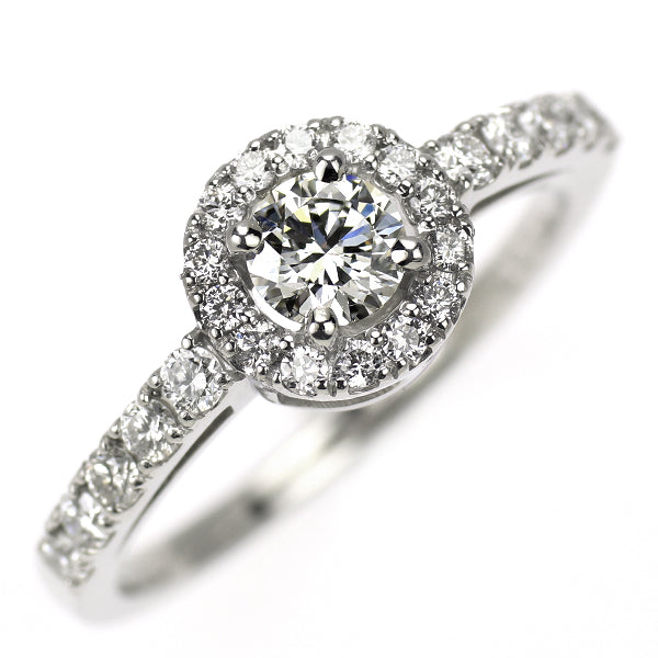 新品 Pt950 GIA鑑定書付 最高級品質 ダイヤモンド リング 0.31ct D FL 3EX D0.35ct 【エスコレ】