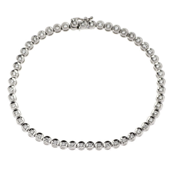Pt850 ダイヤモンド ブレスレット 1.00ct テニス