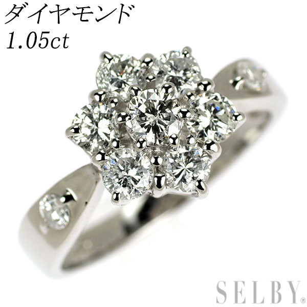 Pt850 ダイヤモンド リング 1.05ct