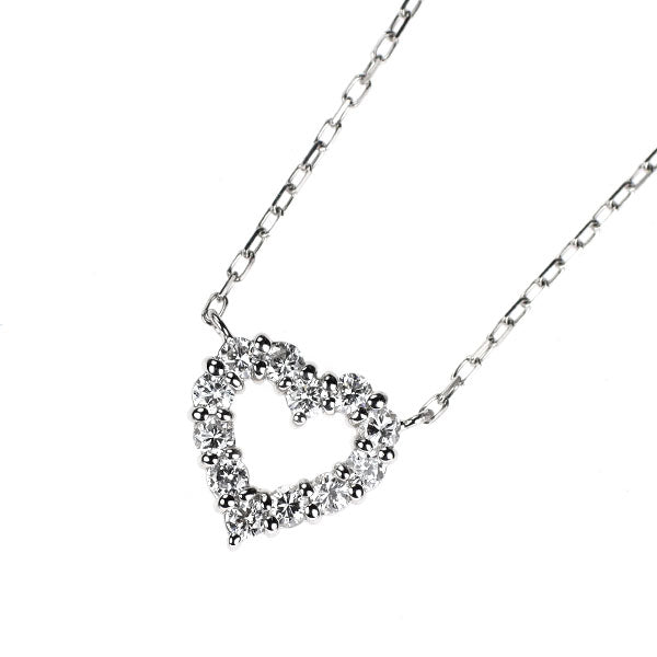Pt900/ Pt850 ダイヤモンド ペンダントネックレス 0.20ct ハート