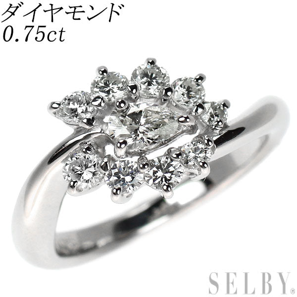 Pt900 ダイヤモンド リング 0.75ct