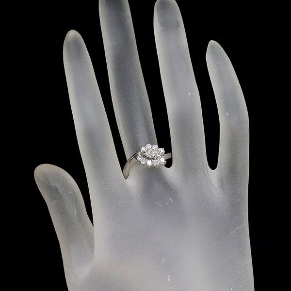 Pt900 ダイヤモンド リング 0.75ct