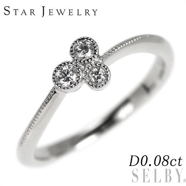 スタージュエリー Pt950 ダイヤモンド リング 0.08ct