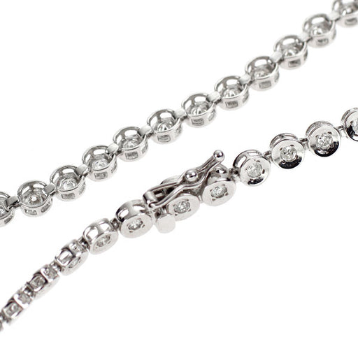 K14WG ダイヤモンド テニス ブレスレット 1.00ct — セルビーオンライン