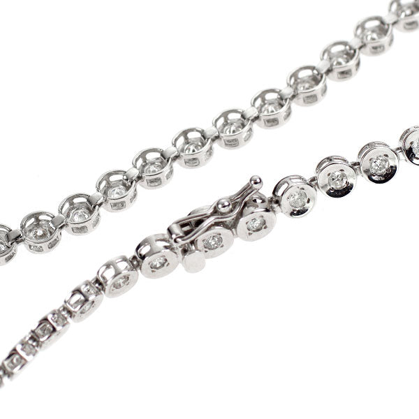 K14WG ダイヤモンド テニス ブレスレット 1.00ct — セルビーオンライン