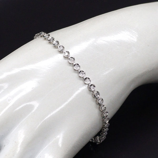 K14WG ダイヤモンド テニス ブレスレット 1.00ct — セルビーオンライン
