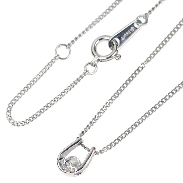 K14WG ダイヤモンド ペンダントネックレス 0.05ct 馬蹄