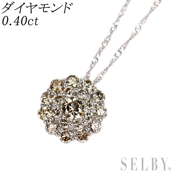 Pt950 ダイヤモンド ペンダントネックレス 0.40ct