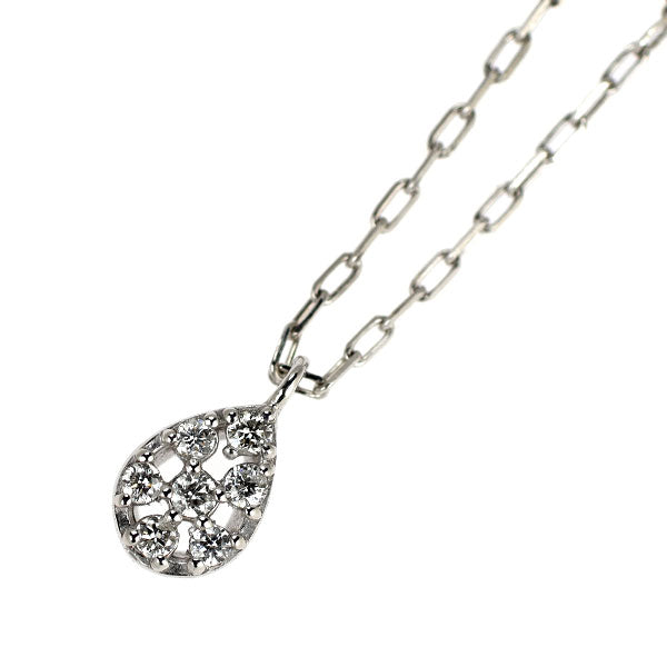 フェスタリア K18WG ダイヤモンド ペンダントネックレス 0.03ct