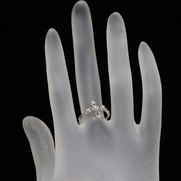 E:r/エール K18WG ダイヤモンド リング 0.06ct エールクロワ クロス