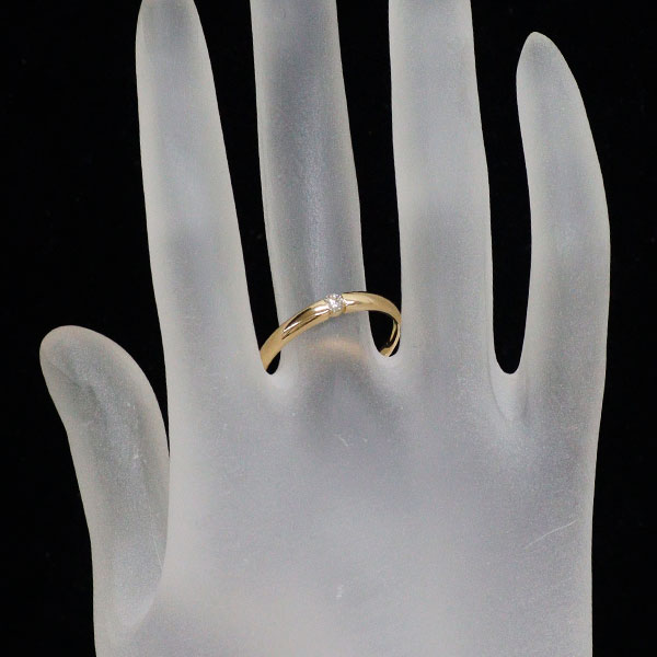 K18YG ダイヤモンド リング 0.10ct
