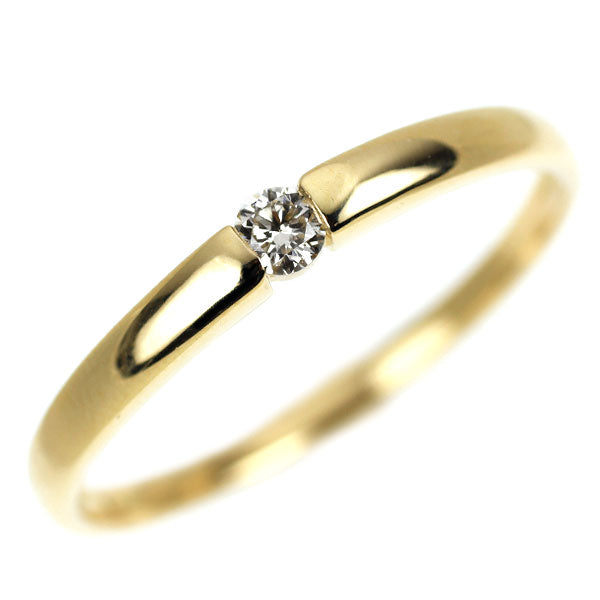 K18YG ダイヤモンド リング 0.10ct