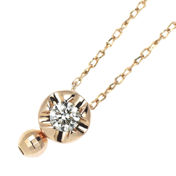 フォーエバーマーク K18PG ダイヤモンド ペンダントネックレス 0.101ct