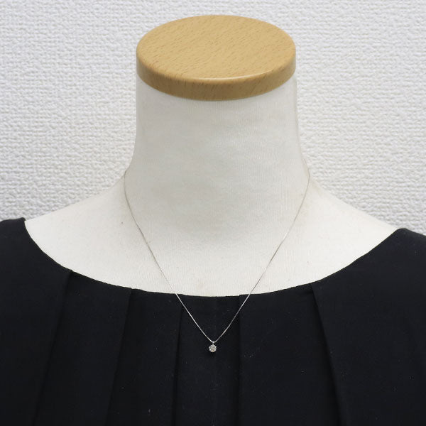 K18WG ダイヤモンド ペンダントネックレス 0.23ct