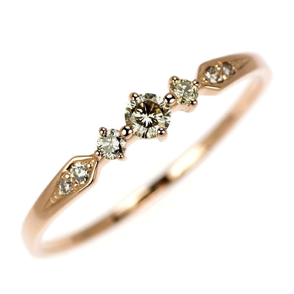 K18PG ダイヤモンド リング 0.15ct — セルビーオンラインストア